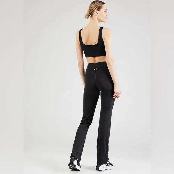 Reebok ID Identity High Rise Cotton Bootcut Active Leggings Utility Brown Large - Picture 10 of 11